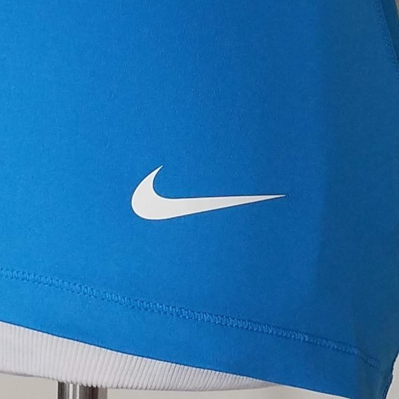 Nike Pro Dri-Fit Blue Sleeveless Racer Back Tank Top Size Small - Picture 2 of 8